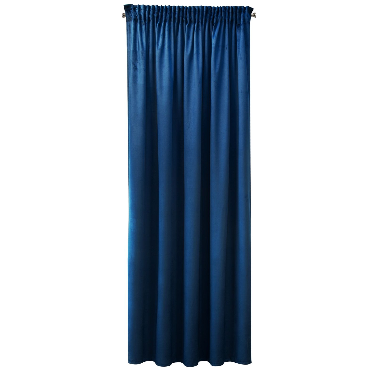 Zamatový záves Pierre Cardin s riasiacou páskou - Sibel, námornícky modrý 140 x 270 cm